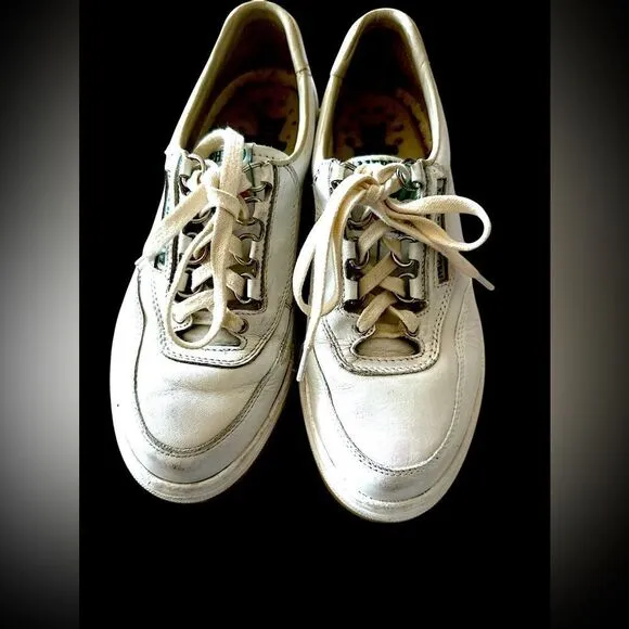 Mephisto Run offs Walking Shoes white leather size 6