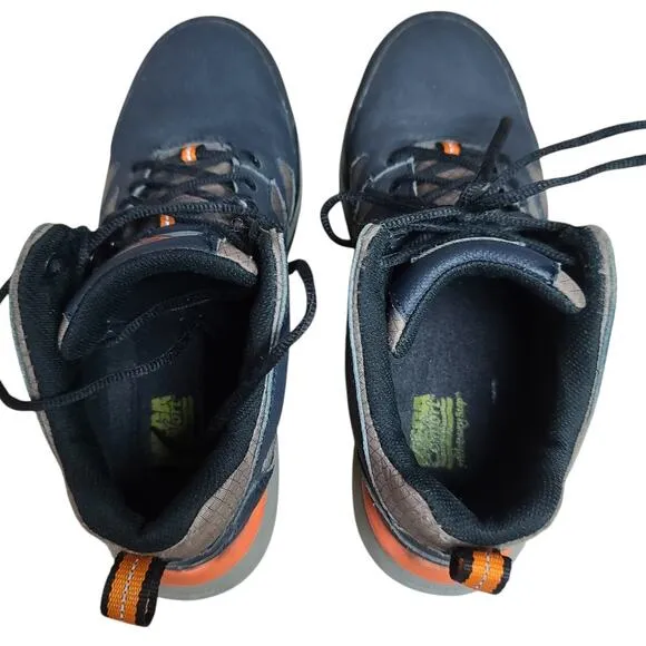 Merrell Full Bench Carbon Toe  Blue Black Orange Lace Up Work Hiking Mid Boots 8