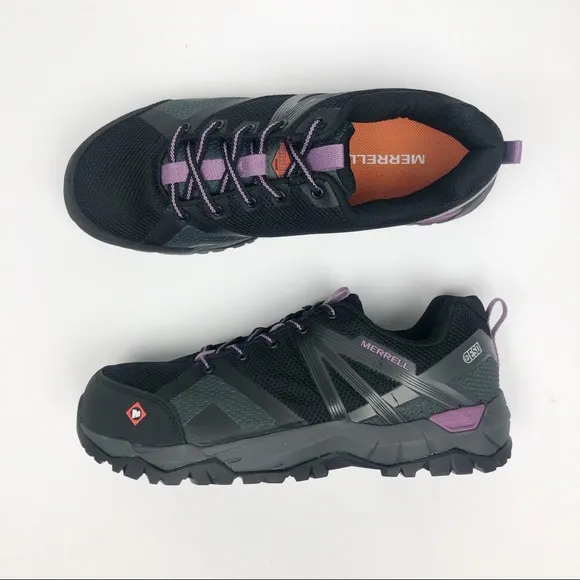 Merrell‎ Fullbench 2 Steel Toe Black Work Shoes 9.5