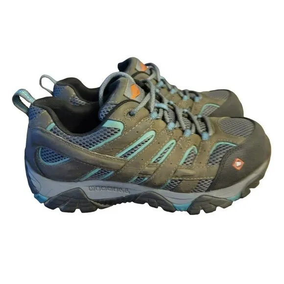 Merrell Safety Shoes Heat Resistant Womens Sz 9 Waterproof Comfort Work