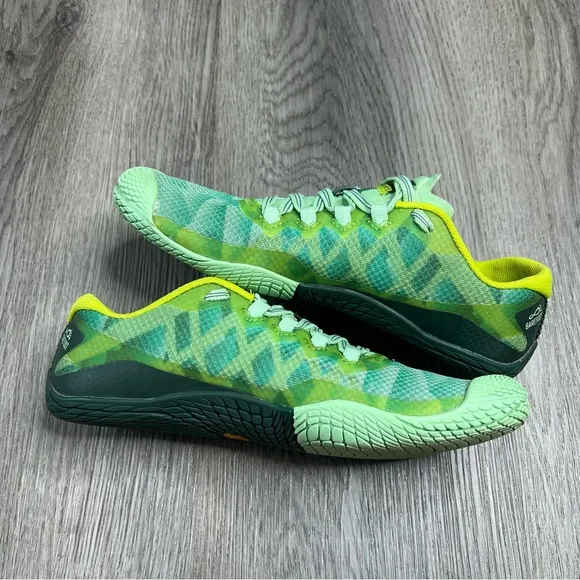 Merrell Vapor Glove 3 Barefoot Shoes Womens 6.5 Green Running Sneakers J12678