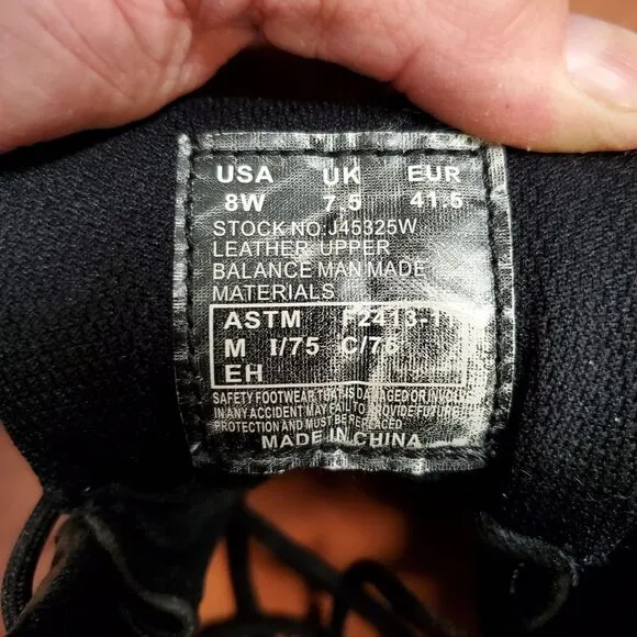 Merrell Work Boots Men's 8W Safety Toe