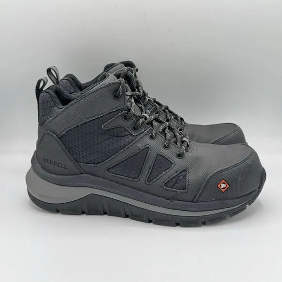Merrell Work Fullbench Speed Mid Carbon Toe Boots J003319 Men Size 7M