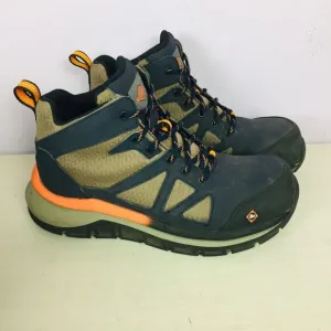 MERRELL Work Fullbench Speed Mid CF Black &amp; Orange J003321 Mens Boots Size 6 M