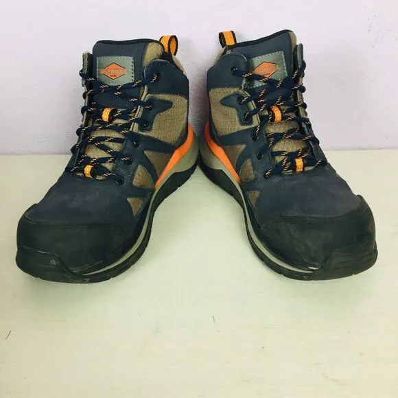 MERRELL Work Fullbench Speed Mid CF Black &amp; Orange J003321 Mens Boots Size 6 M