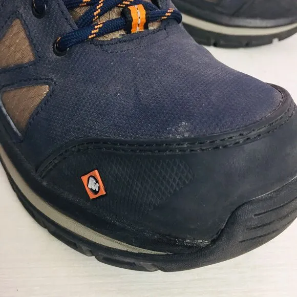 MERRELL Work Fullbench Speed Mid CF Black &amp; Orange J003321 Mens Boots Size 6 M