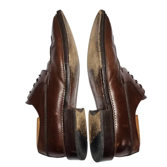 Mezlan Banderas Mens Shoes Size 10.5 M Square Split Toe Oxford Brown Leather