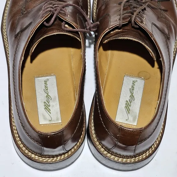Mezlan Banderas Mens Shoes Size 10.5 M Square Split Toe Oxford Brown Leather