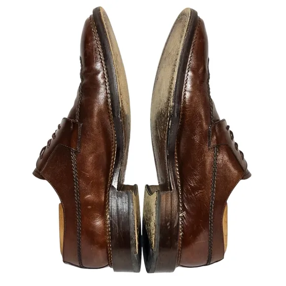 Mezlan Banderas Mens Shoes Size 10.5 M Square Split Toe Oxford Brown Leather