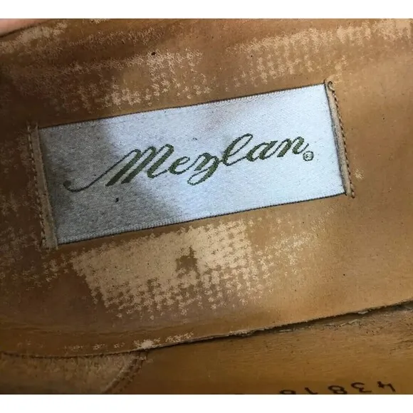 Mezlan Havana Loafer Men 10.5M Brown Leather Cap Toe Tassel Casual Slip-On Shoes