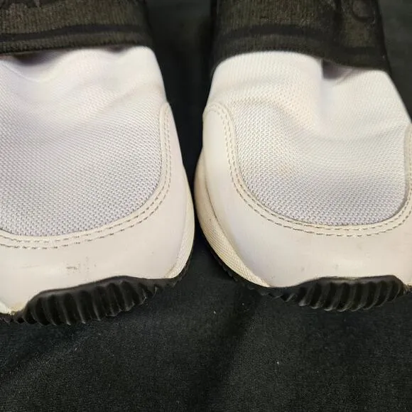 Michael Michael Kors Felix Nylon and Logo Trainer Shoes Size 8.5M  Black White