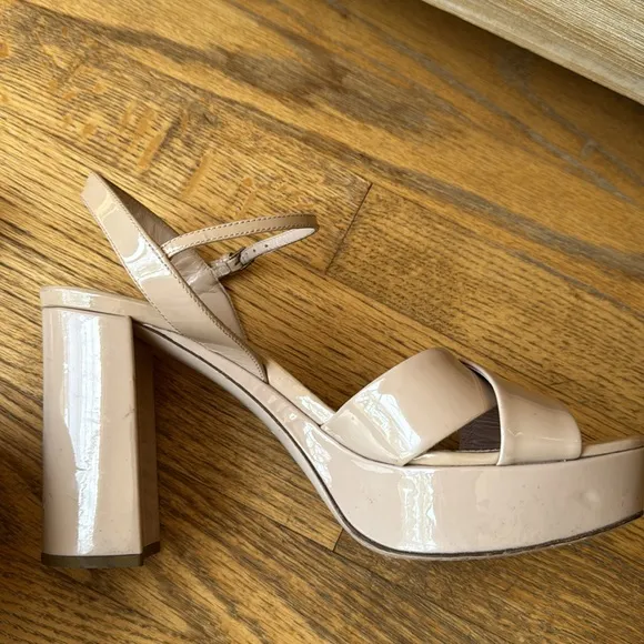 Miu Miu Patent Leather open toe heel sandals