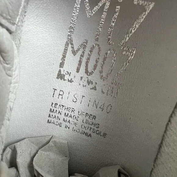 Miz Mooz Sneakers Leather Lace-Up Shoes Tristin Lilac Size EU 40 US 9 NEW