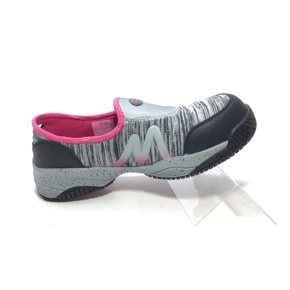 Moxie Trades Zena Grey Slip-on Safety Shoes 9