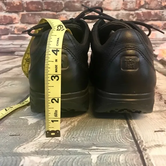 MTB Black Leather Shape Up Toning Rocker Sneakers