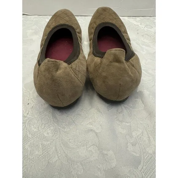 Munro Size 9M‎ Brown Quilted Ballet Flats Comfort Shoes
