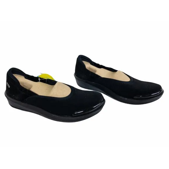 Naturalizer BZees Black Mesh Malibu Ballet Walking Shoes 7 Wide Women's