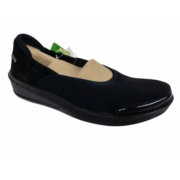 Naturalizer BZees Black Mesh Malibu Ballet Walking Shoes 7 Wide Women's