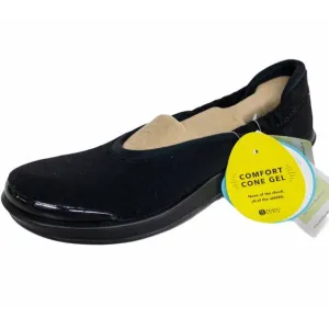 Naturalizer BZees Black Mesh Malibu Ballet Walking Shoes 7 Wide Women's