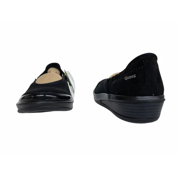 Naturalizer BZees Black Mesh Malibu Ballet Walking Shoes 7 Wide Women's