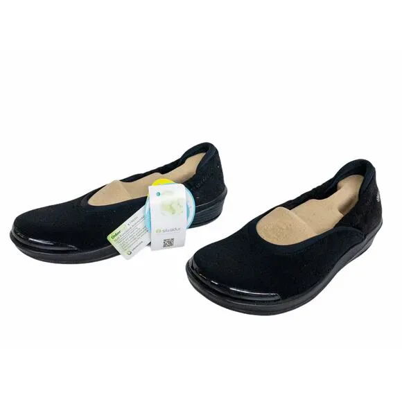 Naturalizer BZees Black Mesh Malibu Ballet Walking Shoes 7 Wide Women's