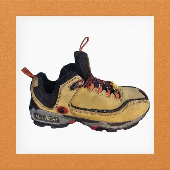 Nautilus Mens Steel Toe Athletic Size 8M Nubuck‎ Leather Shoes N1392M
