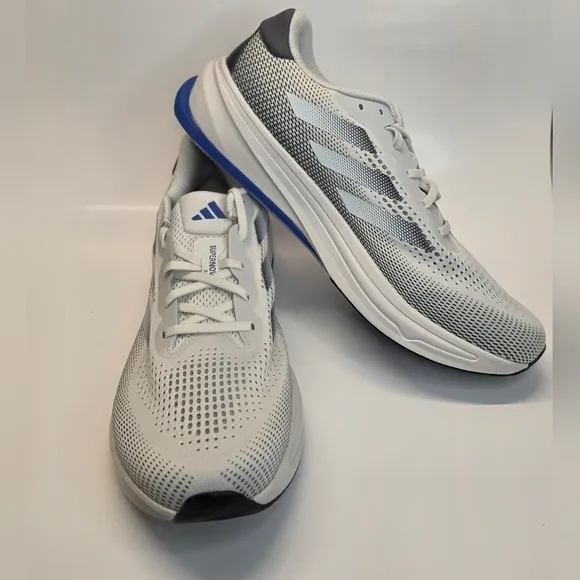 New adidas Supernova Rise Orbit Grey Royal Blue Men's Size 14