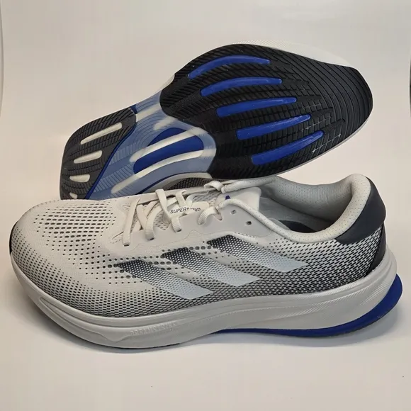 New adidas Supernova Rise Orbit Grey Royal Blue Men's Size 14