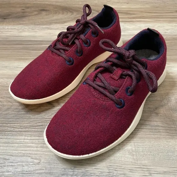 NEW Allbirds Wool Runners Shoes Sneakers Size 8 Olympus Red