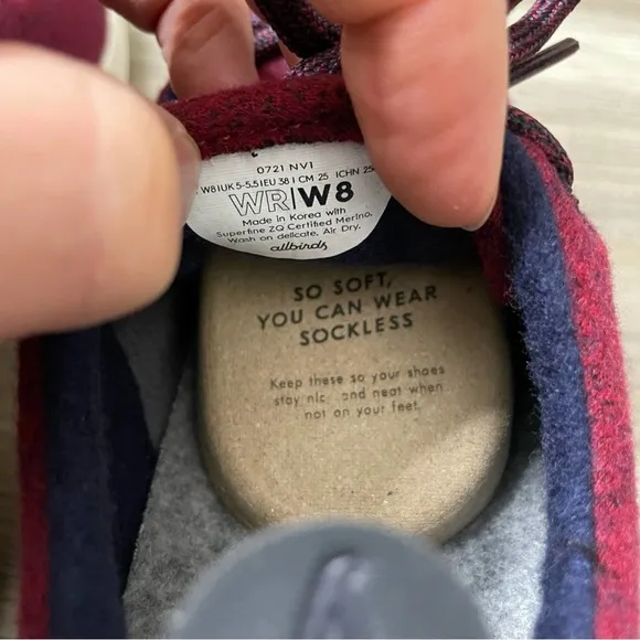 NEW Allbirds Wool Runners Shoes Sneakers Size 8 Olympus Red