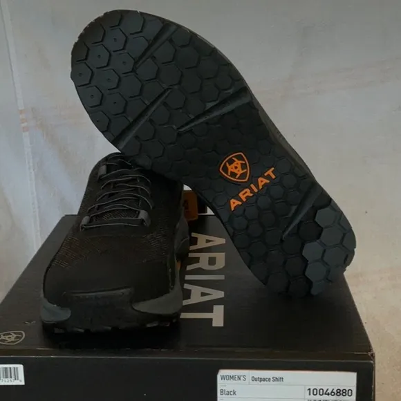 NEW ARIAT Men's Black Work Shoes