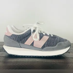 New Balance - 237 Gray and Pink Sneakers. Size 8.5