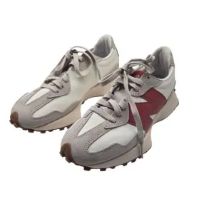 New Balance 327 Burgundy ivory beige sneakers shoes mens sz 5 womens sz 6.5