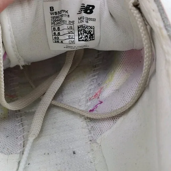 New Balance 327 Vintage Rose Sneaker Womens 8.5 Lace Up Shoe WS327FK *NO INSOLE*