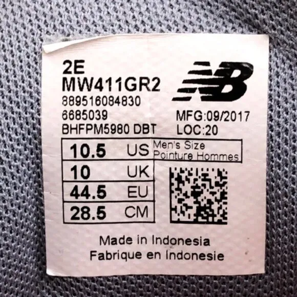 New Balance 411v2 Walking Shoes 10.5 (2E)