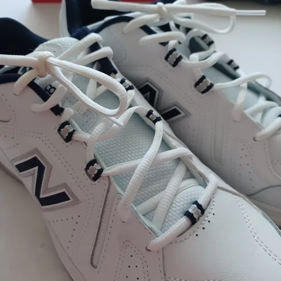 New Balance 608 men's size 12M white with blue training sneakers