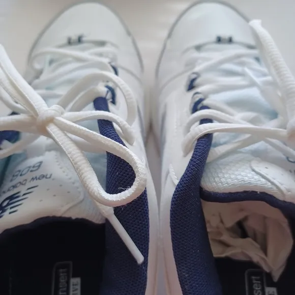 New Balance 608 men's size 12M white with blue training sneakers