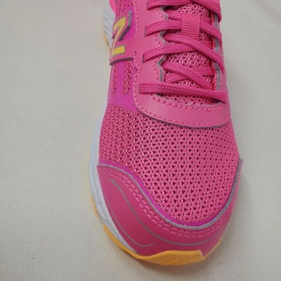 New Balance 680 v5‎ Tech Ride Youth Athletic Barbie Pink Size 6 US Sneaker Girls