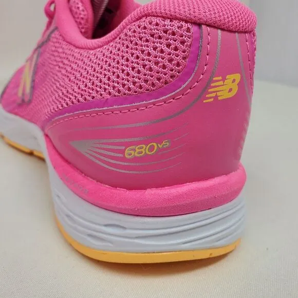 New Balance 680 v5‎ Tech Ride Youth Athletic Barbie Pink Size 6 US Sneaker Girls