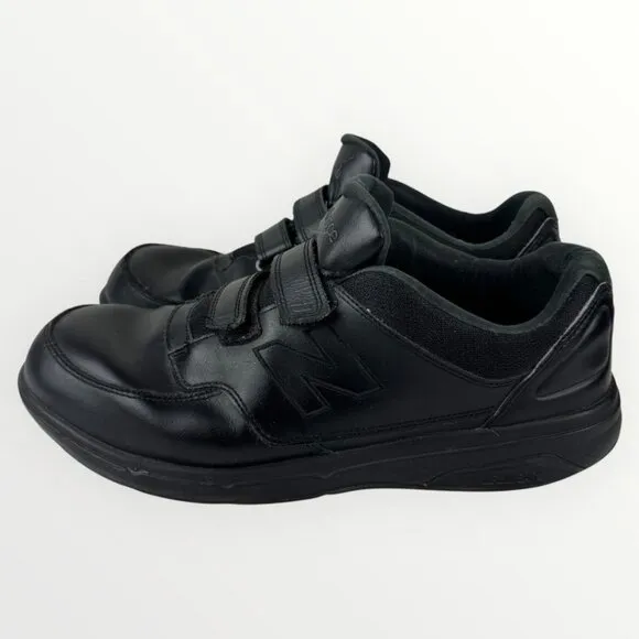 New Balance 813 Extra Wide Mens Hook and Loop Black Walking Casual Shoes Sz 13