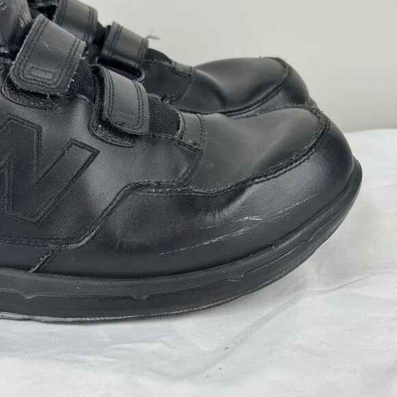 New Balance 813 Extra Wide Mens Hook and Loop Black Walking Casual Shoes Sz 13