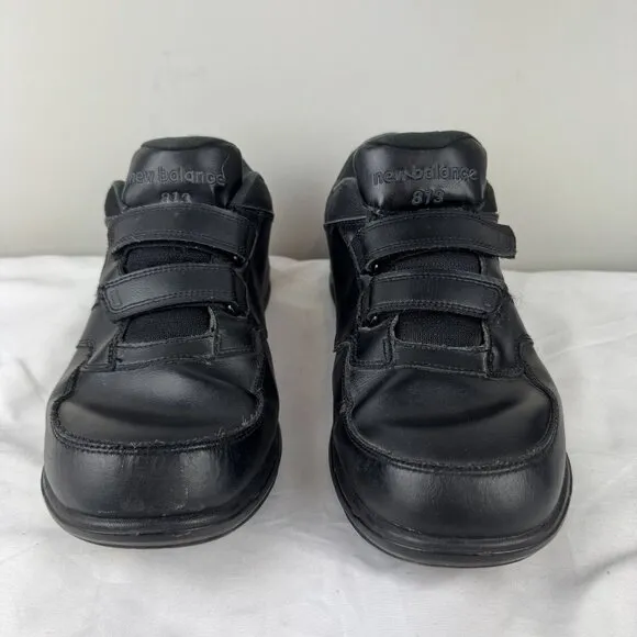 New Balance 813 Extra Wide Mens Hook and Loop Black Walking Casual Shoes Sz 13