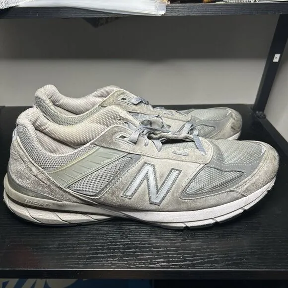 New Balance 990v5 Mens Size 16 2A Made In USA Castlerock M990GL5 Shoes Sneakers