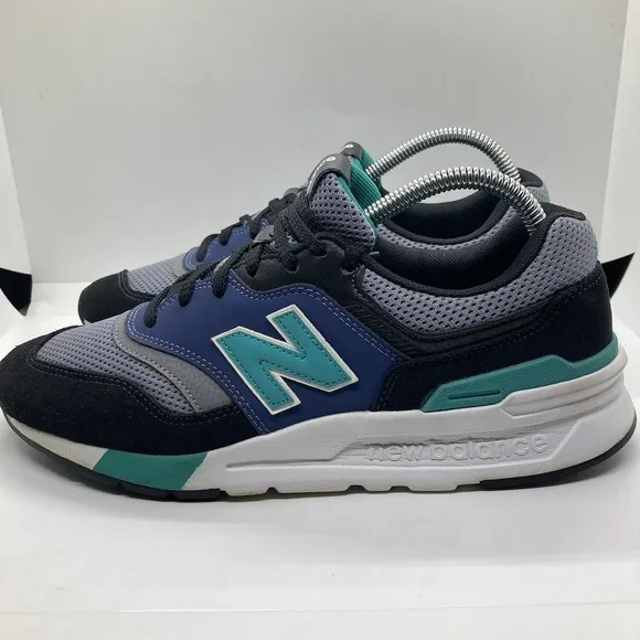 New Balance 997H  Mens 8.5 Black Verdite Teal Shoes Sneakers CM997HZK