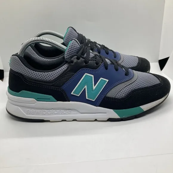 New Balance 997H  Mens 8.5 Black Verdite Teal Shoes Sneakers CM997HZK