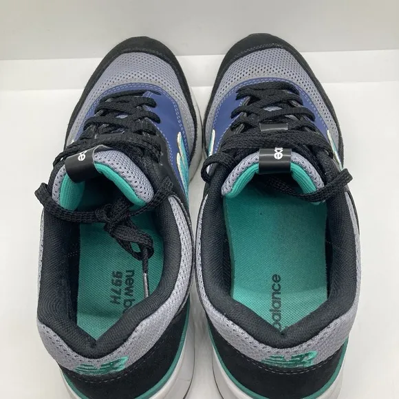 New Balance 997H  Mens 8.5 Black Verdite Teal Shoes Sneakers CM997HZK