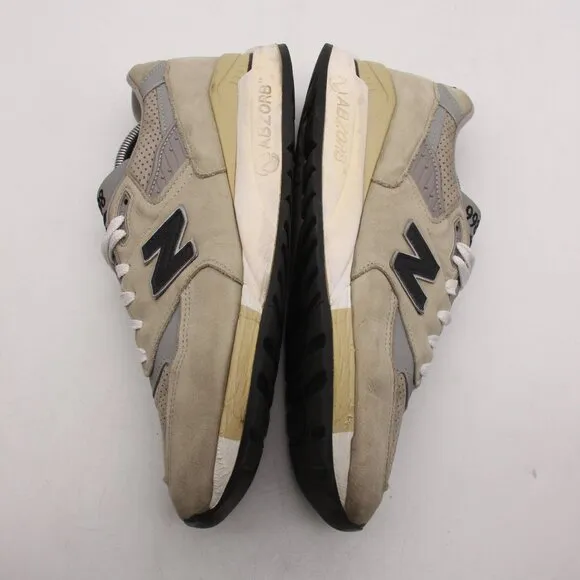 New Balance 998 USA Men's 10.5 D Grey Athletic Comfort Sneakers Shoes M998DTK