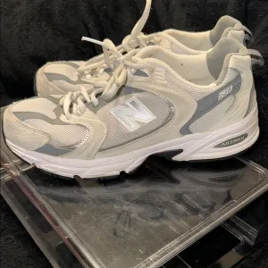 New Balance Athletic Shoes in White and Gray