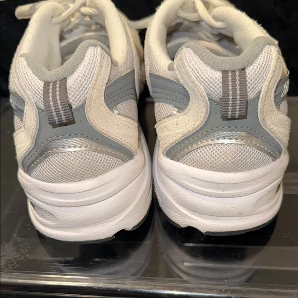 New Balance Athletic Shoes in White and Gray