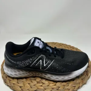 NEW BALANCE Fresh Foam EVOZ V2 Running Shoes Black White Size 8.5 Men, 10 Women